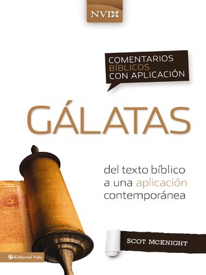cover image of Comentario bíblico con aplicación NVI Gálatas